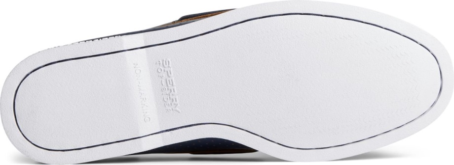 Otantik Orijinal 2 Gözlü Delikli Tekne Ayakkabısı Sperry Lacivert