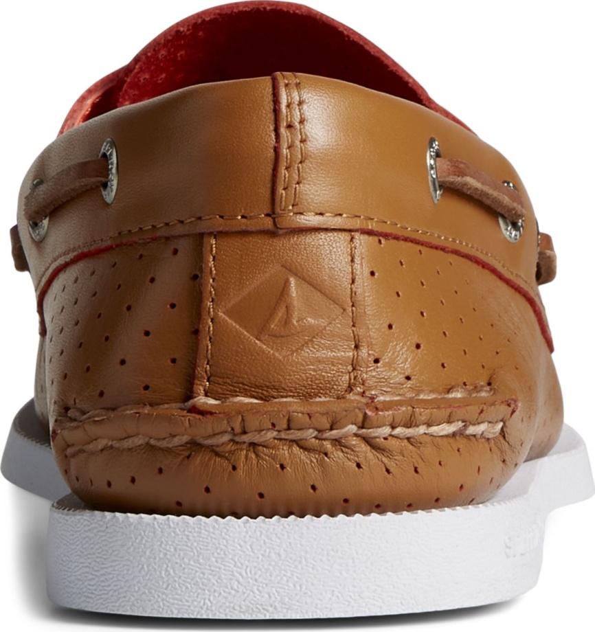 Otantik Orijinal 2 Gözlü Delikli Tekne Ayakkabısı Ten Rengi Sperry