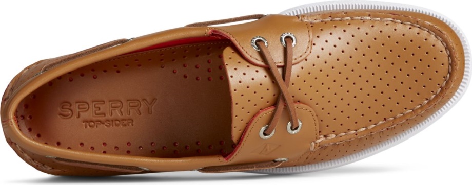 Otantik Orijinal 2 Gözlü Delikli Tekne Ayakkabısı Ten Rengi Sperry