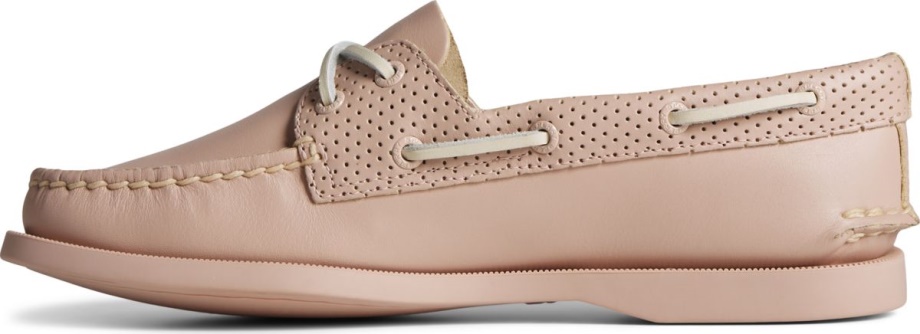 Otantik Orijinal 2 Gözlü Iğne Delikli Tekne Ayakkabısı Gül Sperry