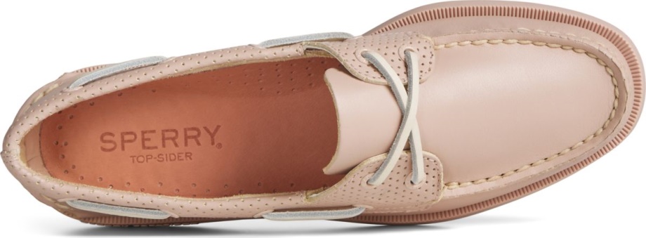 Otantik Orijinal 2 Gözlü Iğne Delikli Tekne Ayakkabısı Gül Sperry