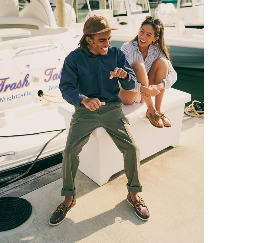 Otantik Orijinal Tekne Ayakkabısı Sperry Klasik Kahverengi