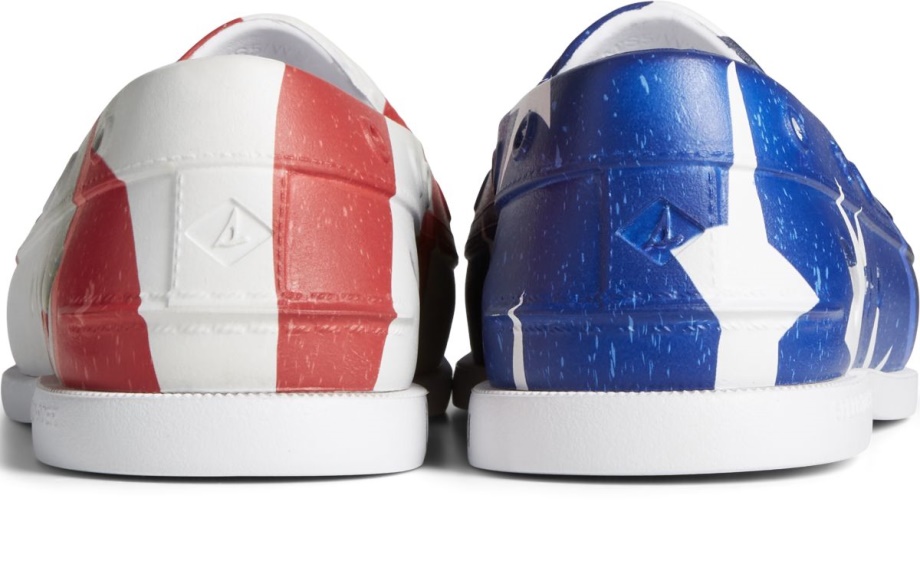 Otantik Orijinal şamandıra Amerikan Tekne Ayakkabısı Sperry Kırmızı Beyaz Mavi