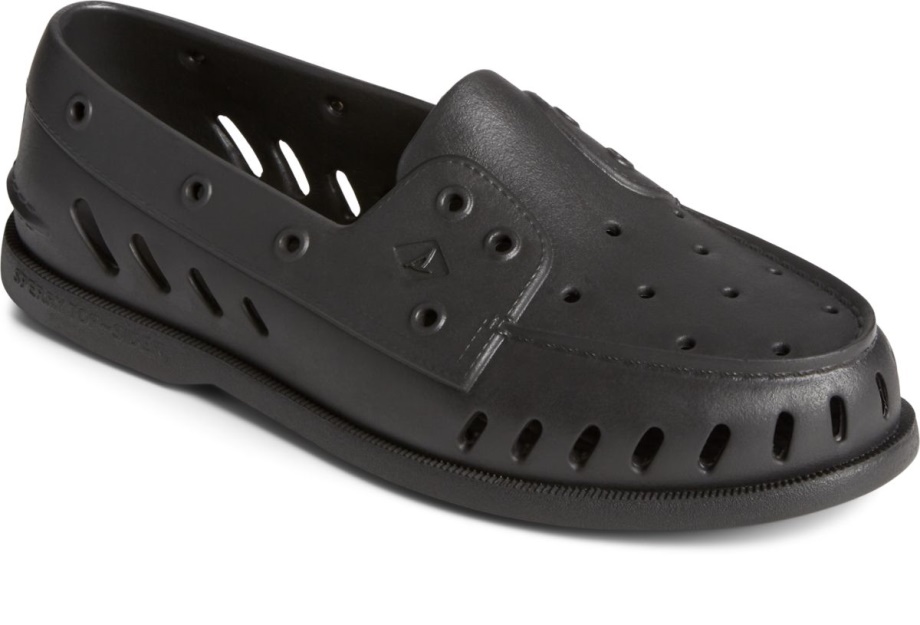 Otantik Orijinal şamandıra Tekne Ayakkabısı Siyah Sperry