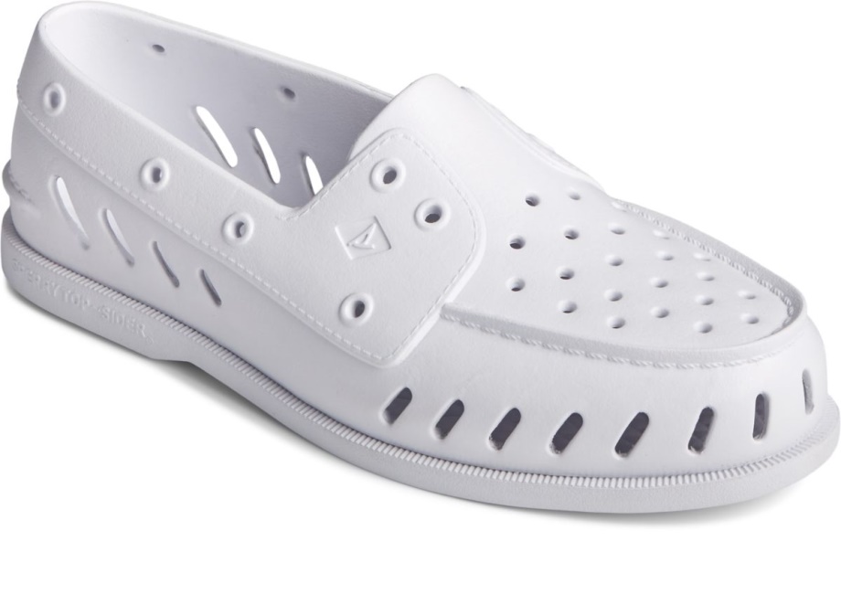 Otantik Orijinal şamandıra Tekne Ayakkabısı Sperry Beyaz