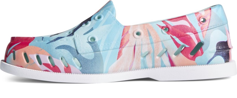 Otantik Orijinal şamandıra Mercan çiçekli Tekne Ayakkabısı Pembe çok Sperry