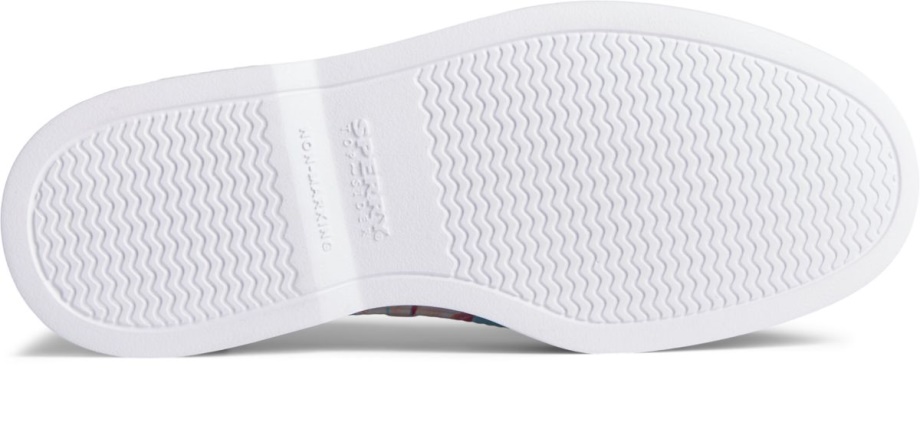 Otantik Orijinal şamandıra Mercan çiçekli Tekne Ayakkabısı Pembe çok Sperry