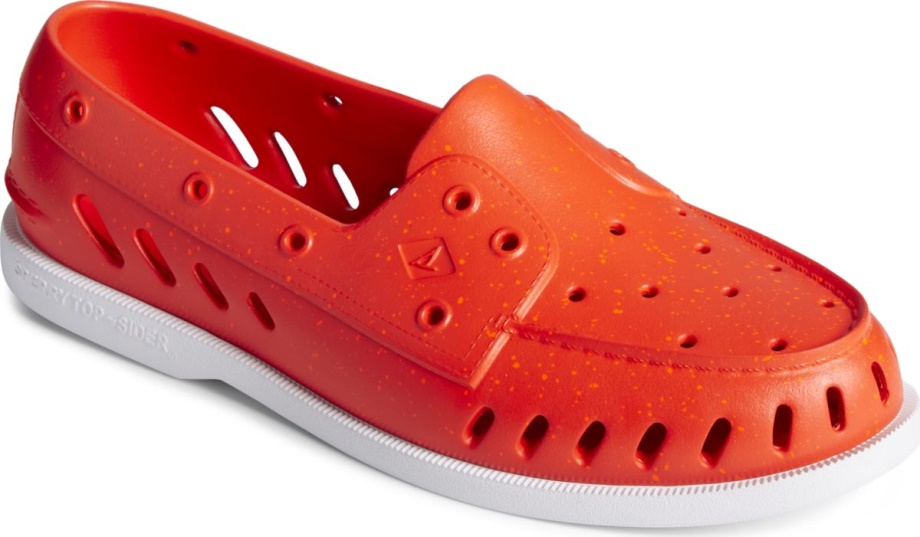 Otantik Orijinal şamandıra Benekli Tekne Ayakkabısı Kırmızı Sperry