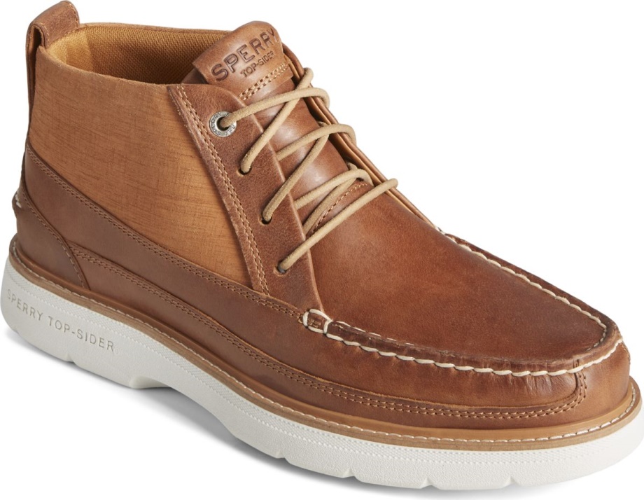 Otantik Orijinal Plushwave Pabucu Chukka Sperry Tan