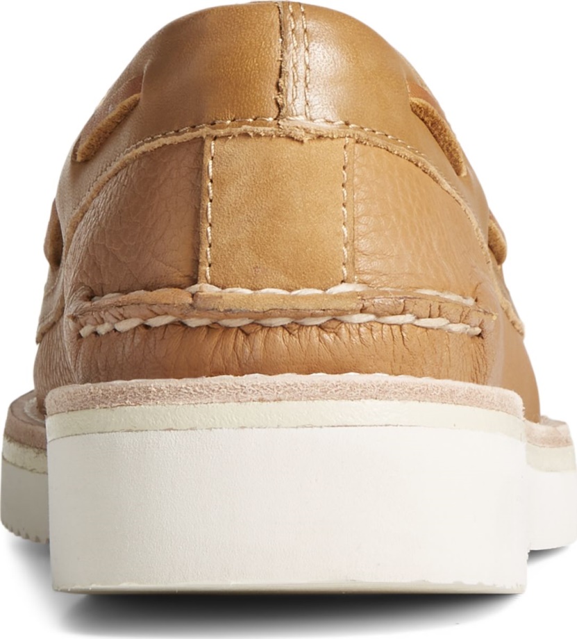 Otantik Orijinal Vibram 3 Gözlü Tekne Ayakkabısı Sperry Tan