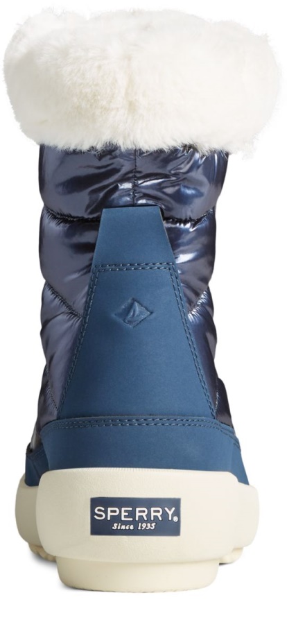 Peluş Dalga ışıltı Naylon çizme Donanma Sperry Taşıyan