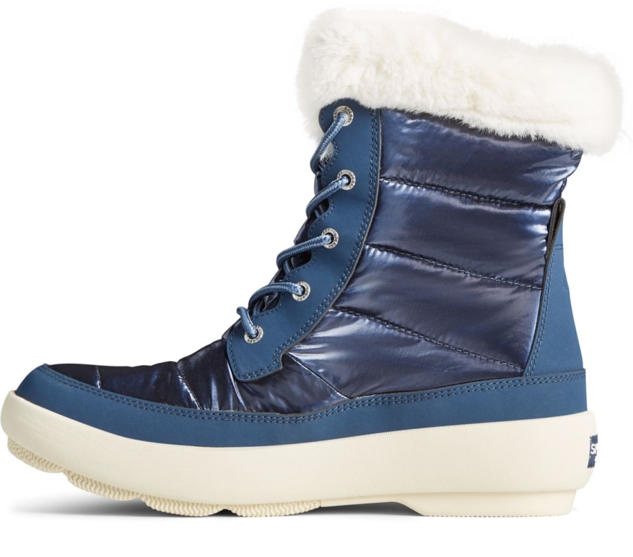 Peluş Dalga ışıltı Naylon çizme Donanma Sperry Taşıyan