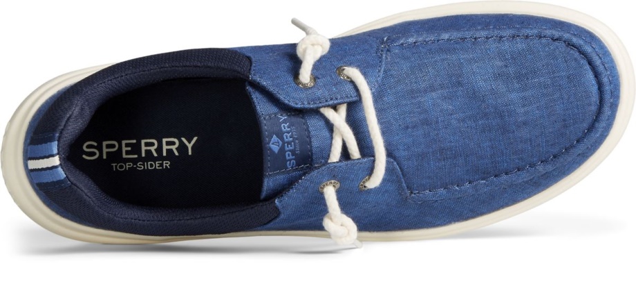 Donanma Sperry üzerinde Kaptanın Moc Chambray Slip