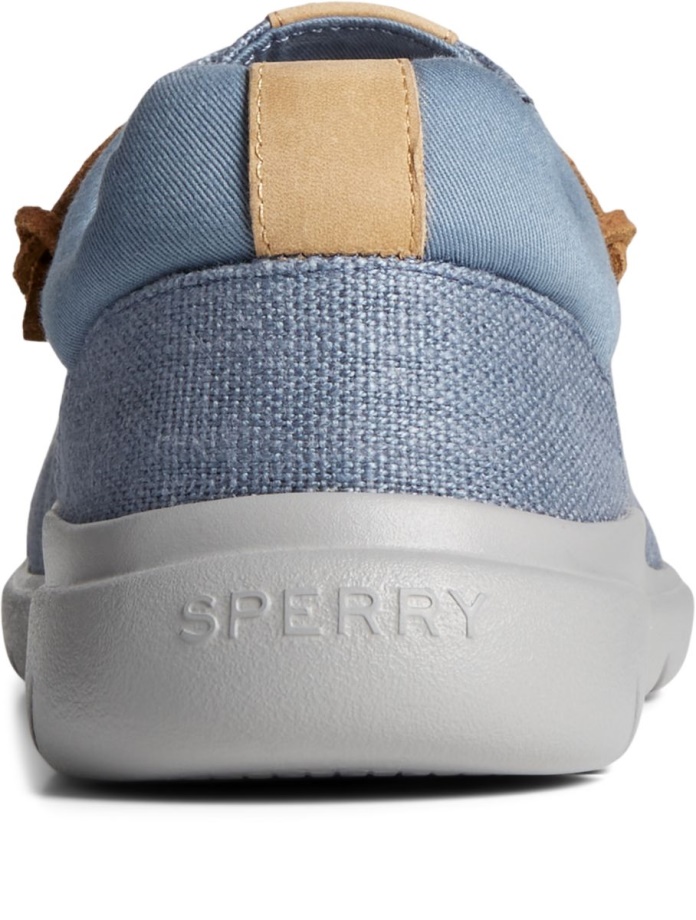 Mavi Sperry üzerinde Kaptanın Moc Kenevir Kayması