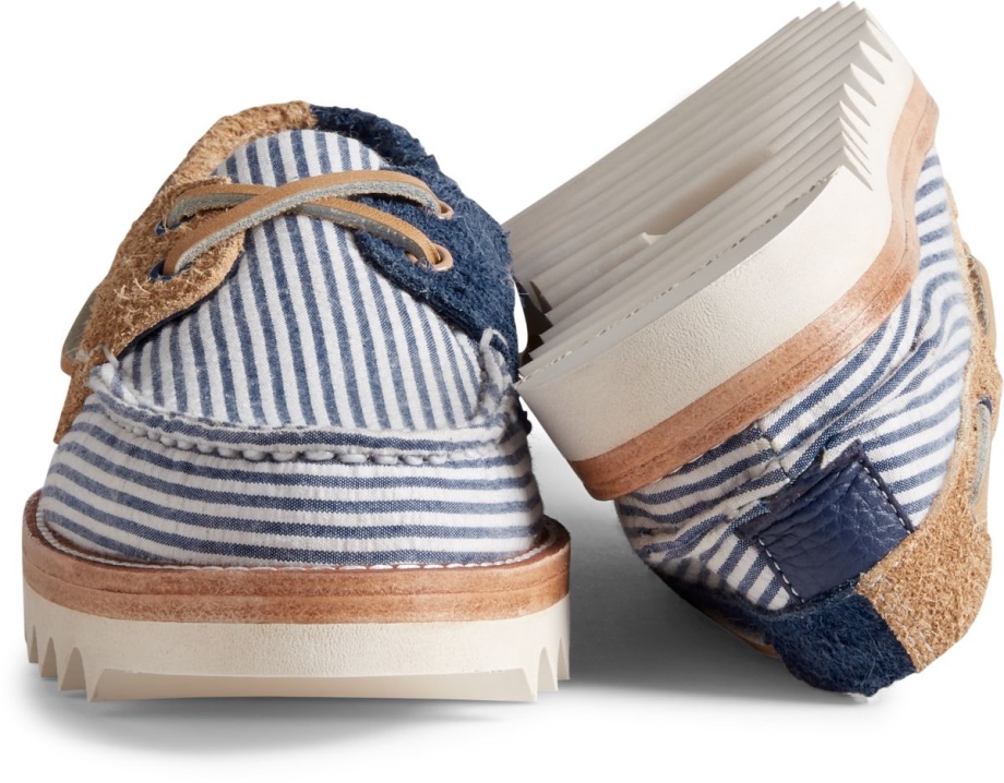 Bulut Otantik Orijinal Gofre 2 Gözlü Tekne Ayakkabısı Sperry Lacivert