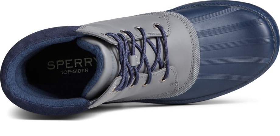 Cold Defne ördek çizmesi Ince Sperry Lacivert Gri