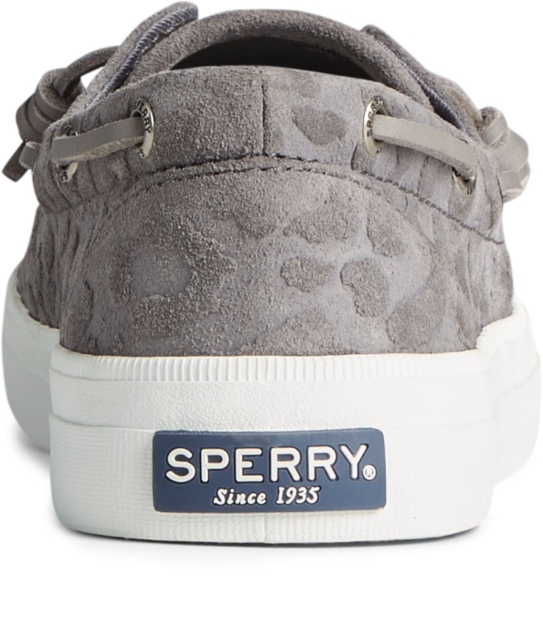 Armalı Tekne çita Süet Spor Ayakkabı Sperry Grey