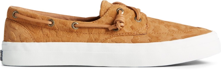 Armalı Tekne çita Süet Spor Ayakkabı Sperry Tan