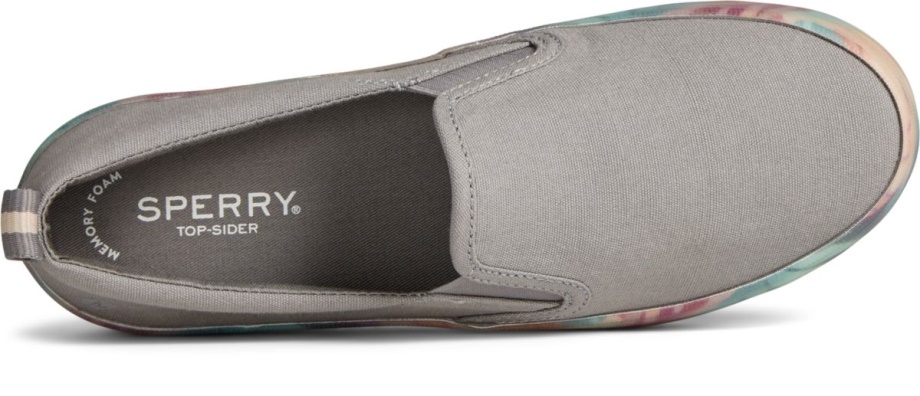 Armalı Ikiz Gore çiçekli Platform Spor Ayakkabı Gri Sperry