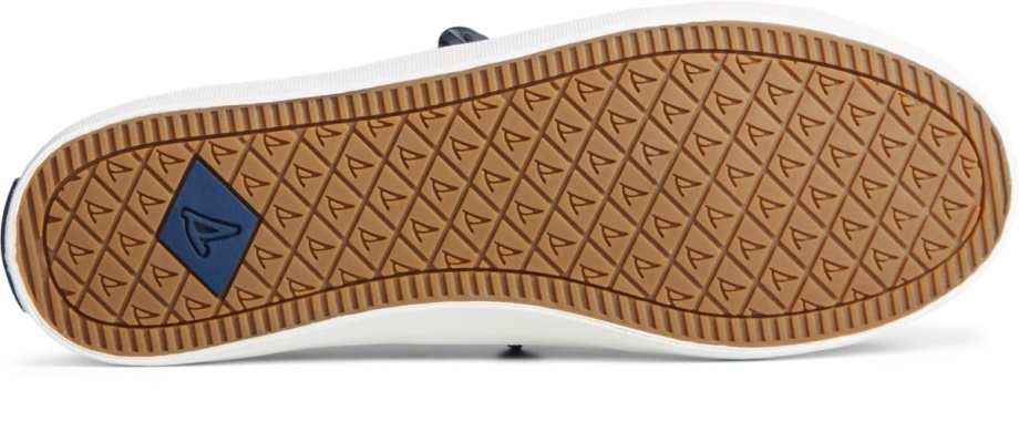 Arması Vibe Kamuflaj Metalik Deri Spor Ayakkabı Sperry Lacivert