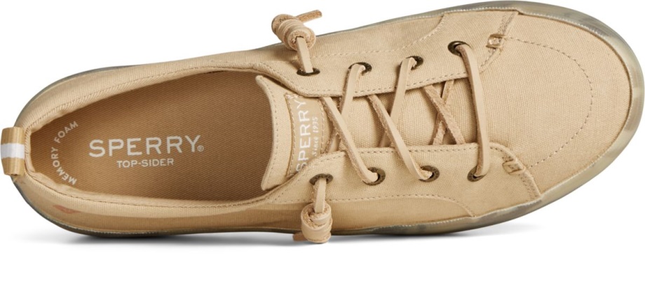 Arması Vibe Mercan çiçekli Platform Spor Ayakkabı Taba Rengi Sperry