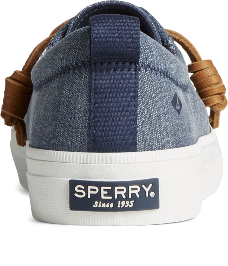 Arması Vibe Tekstil şerit Spor Ayakkabı Lacivert Sperry
