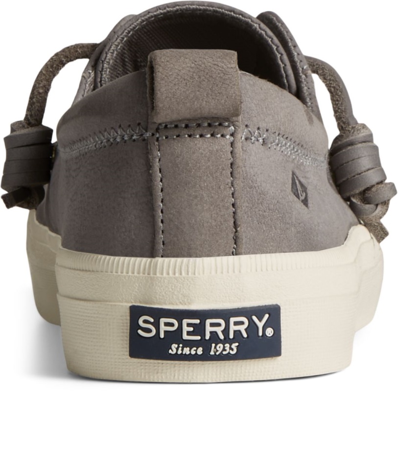 Crest Vibe Eskitme Deri Spor Ayakkabı Koyu Gri Sperry