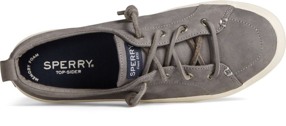 Crest Vibe Eskitme Deri Spor Ayakkabı Koyu Gri Sperry