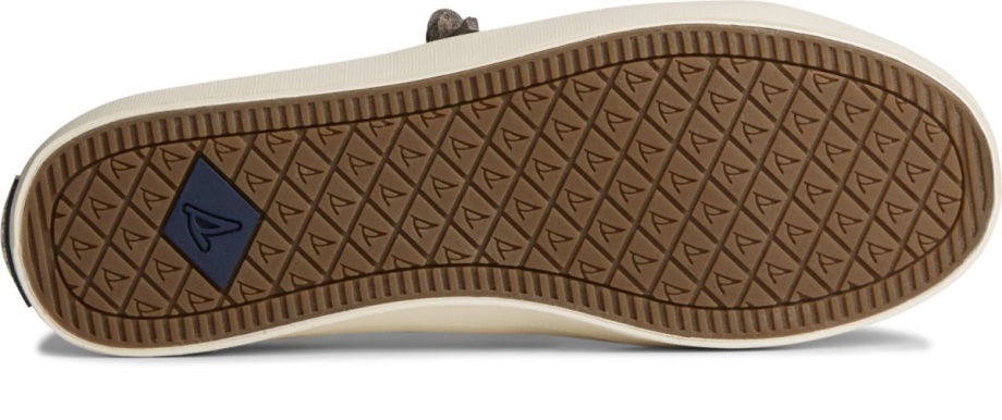 Crest Vibe Eskitme Deri Spor Ayakkabı Koyu Gri Sperry