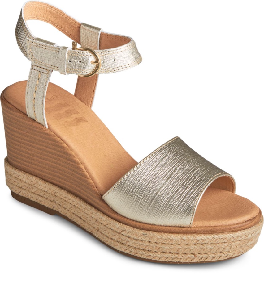 Fairwater Plushwave Kama Sandal Sperry Altın