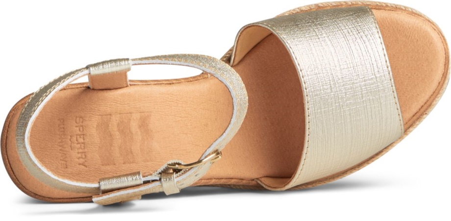 Fairwater Plushwave Kama Sandal Sperry Altın