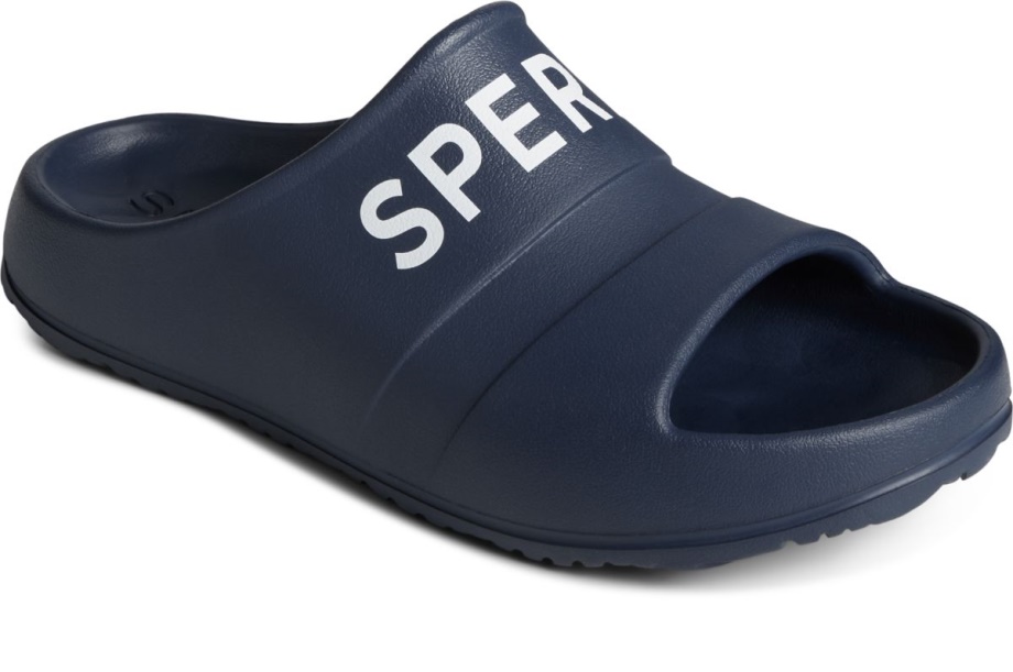 şamandıra Slayt Logosu Sandal Lacivert Sperry