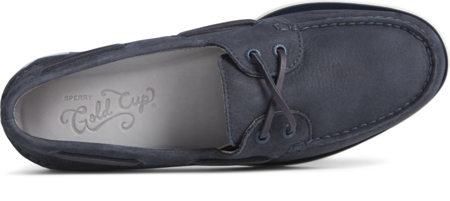 Altın Kupa Otantik Orijinal Nubuk Tekne Ayakkabısı Sperry Lacivert