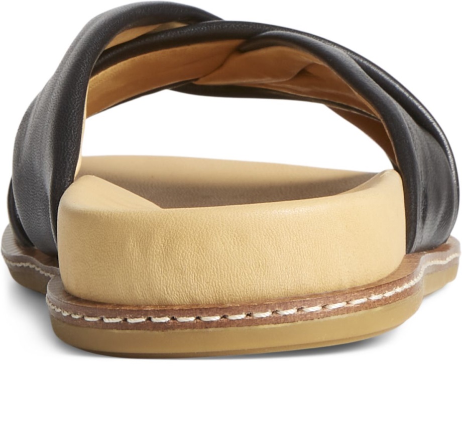 Altın Kupa Waveside Plushwave çapraz Slayt Sandal Siyah Sperry