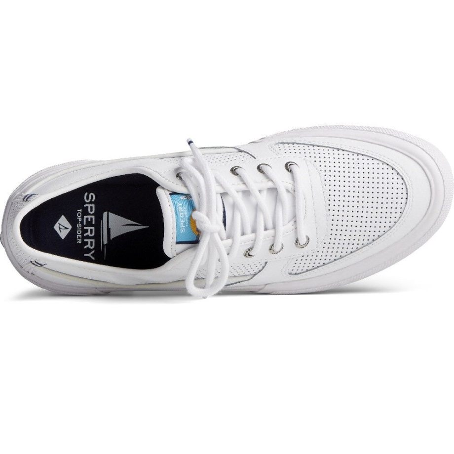 Erkek Solitide Erkek Dantel Ayakkabı Sperry Beyaz