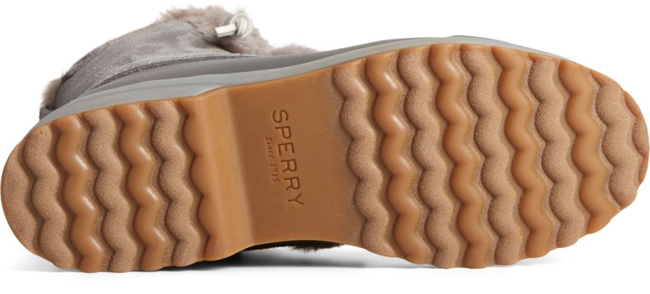 Denizcilik Itici Süet Kar Botu Thinsulate Gri Sperry