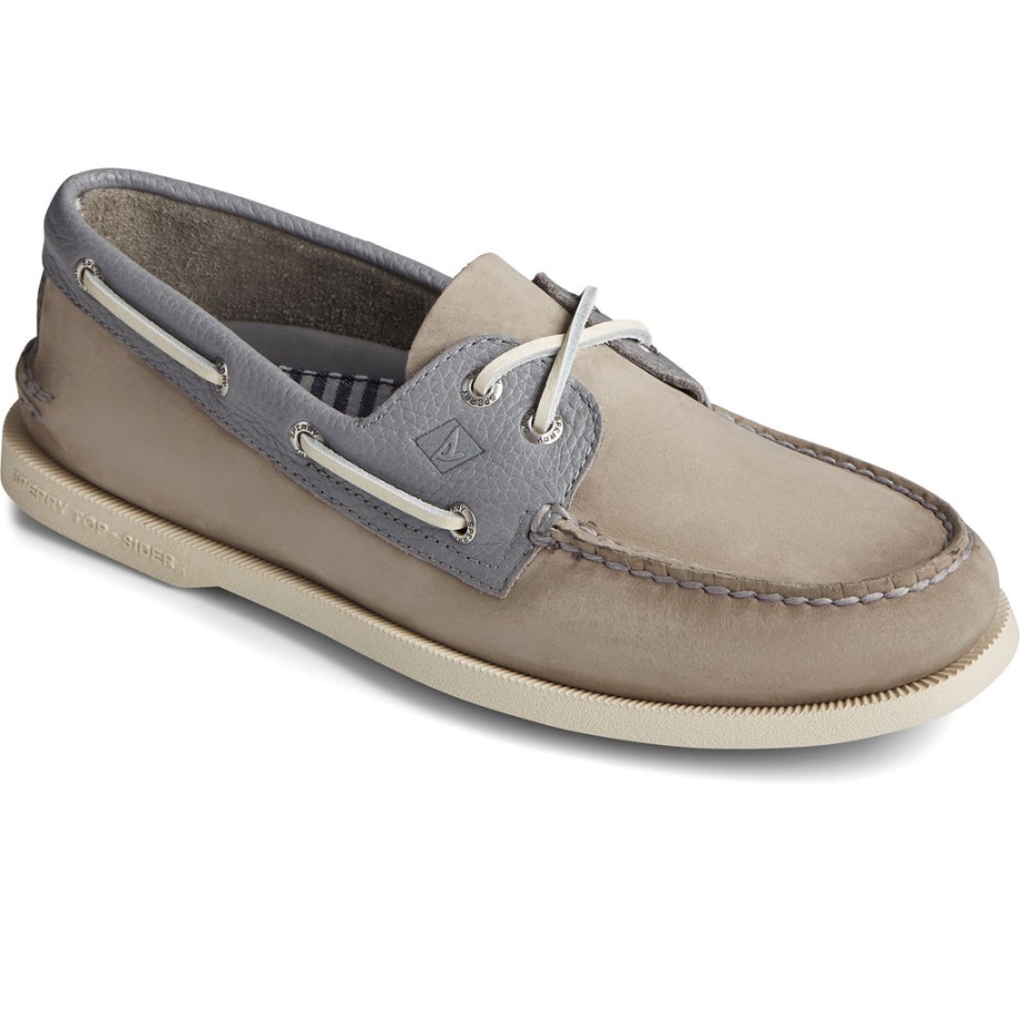 Erkek A/o 2 Gözlü Eskitme/nubuk Dantel Ayakkabı Sperry Grey
