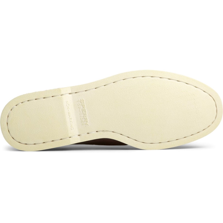 Erkek Otantik Orijinal Deri Tekne Ayakkabısı Sperry Kahverengi