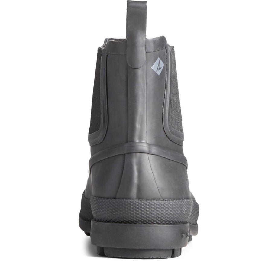 Erkekler Soğuk Bay Kauçuk Chelsea çizme Siyah Sperry