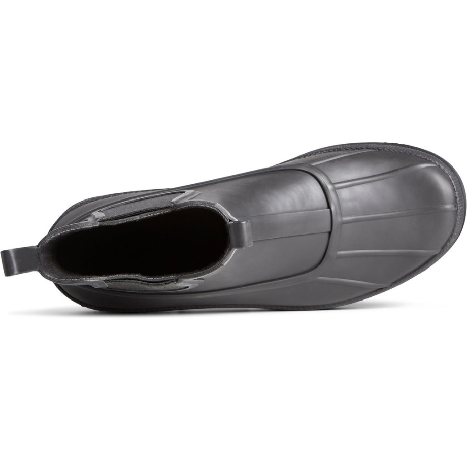 Erkekler Soğuk Bay Kauçuk Chelsea çizme Siyah Sperry