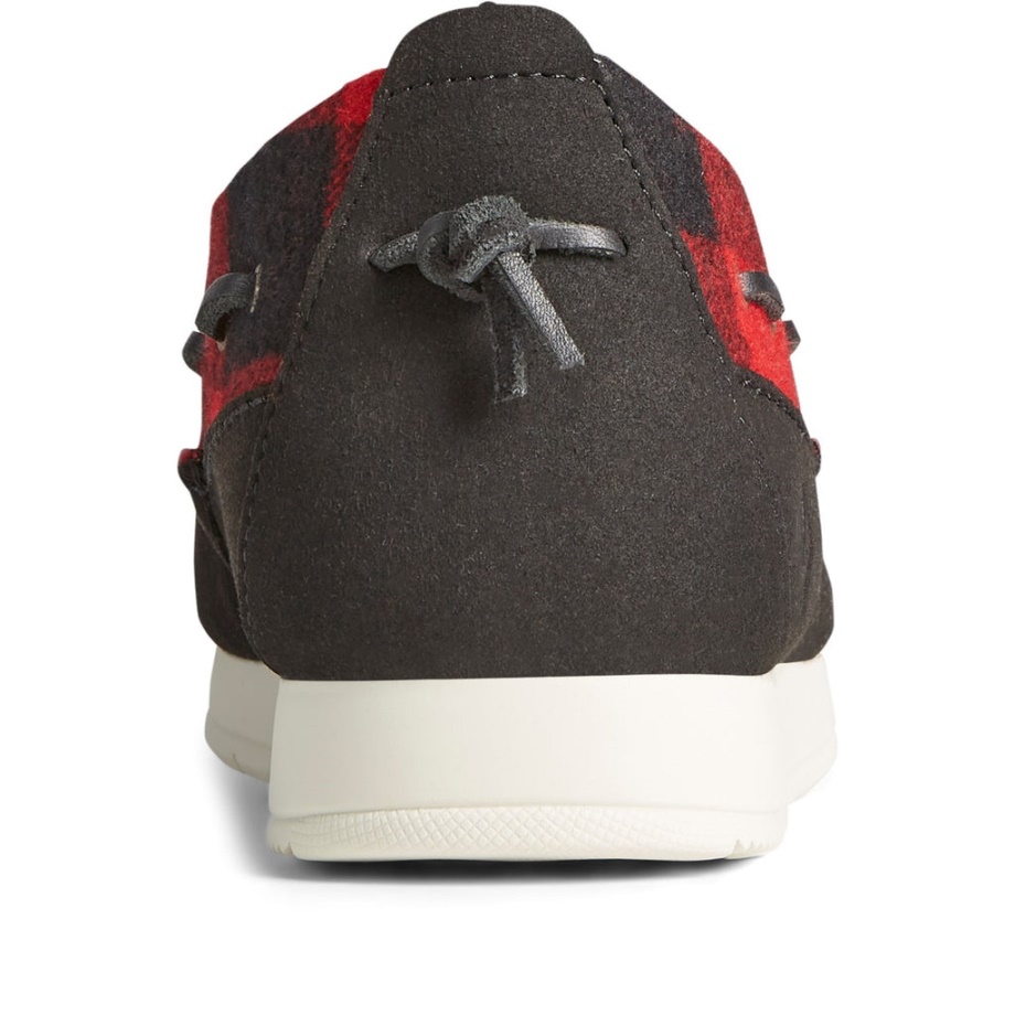 Erkek Moc-sider Buffalo Kontrol Ayakkabıları Kırmızı Sperry