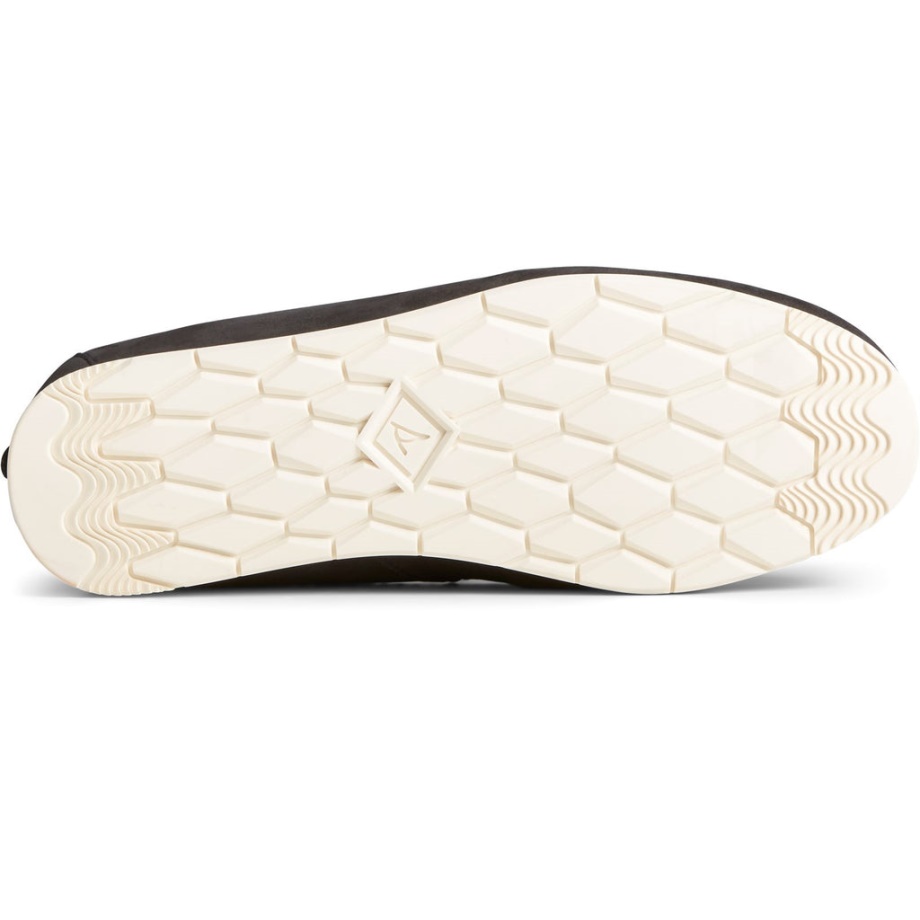 Erkek Moc-sider Kış Ayakkabı Sperry Siyah Slip