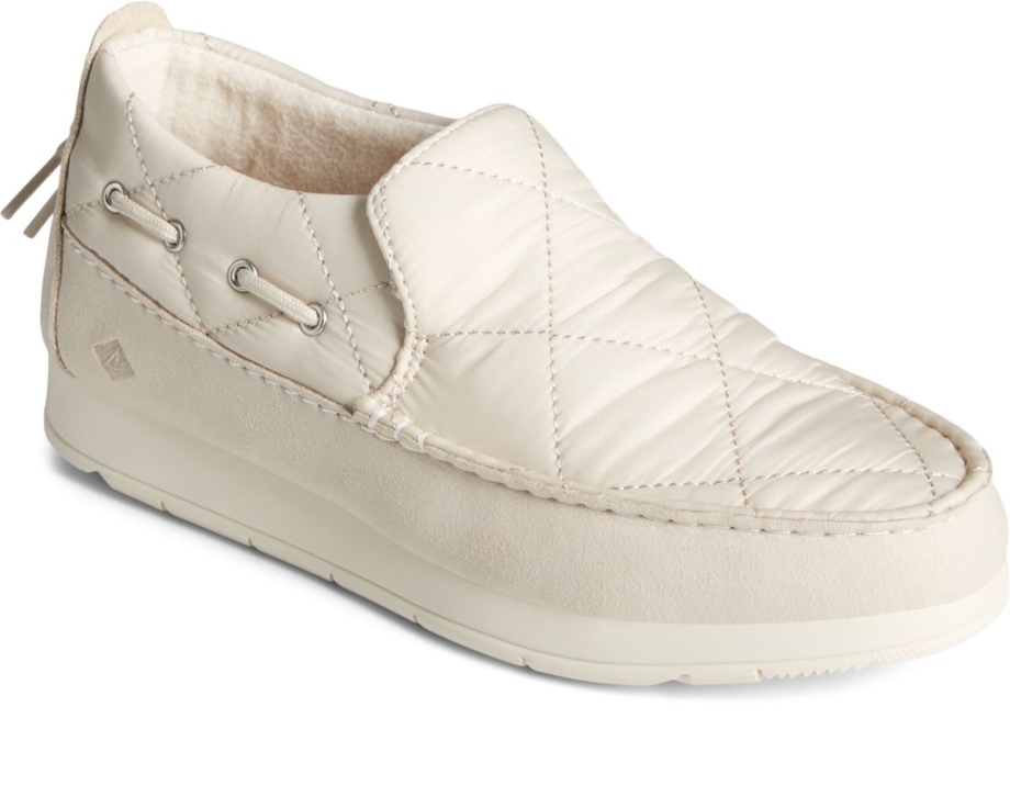 Beyaz Sperry üzerinde Moc-sider Naylon Slip