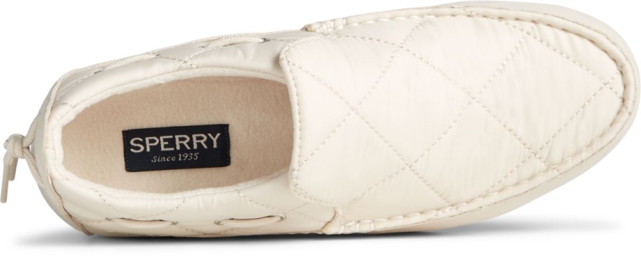 Beyaz Sperry üzerinde Moc-sider Naylon Slip