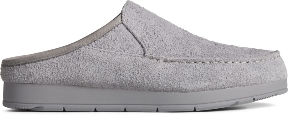 Sperry Grey üzerinde Moc-sider Süet Slip