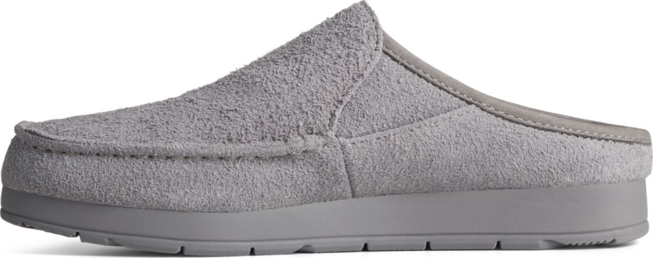 Sperry Grey üzerinde Moc-sider Süet Slip