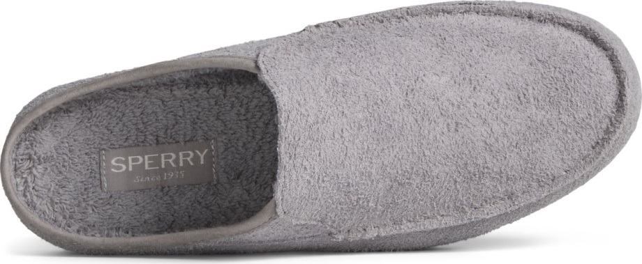 Sperry Grey üzerinde Moc-sider Süet Slip