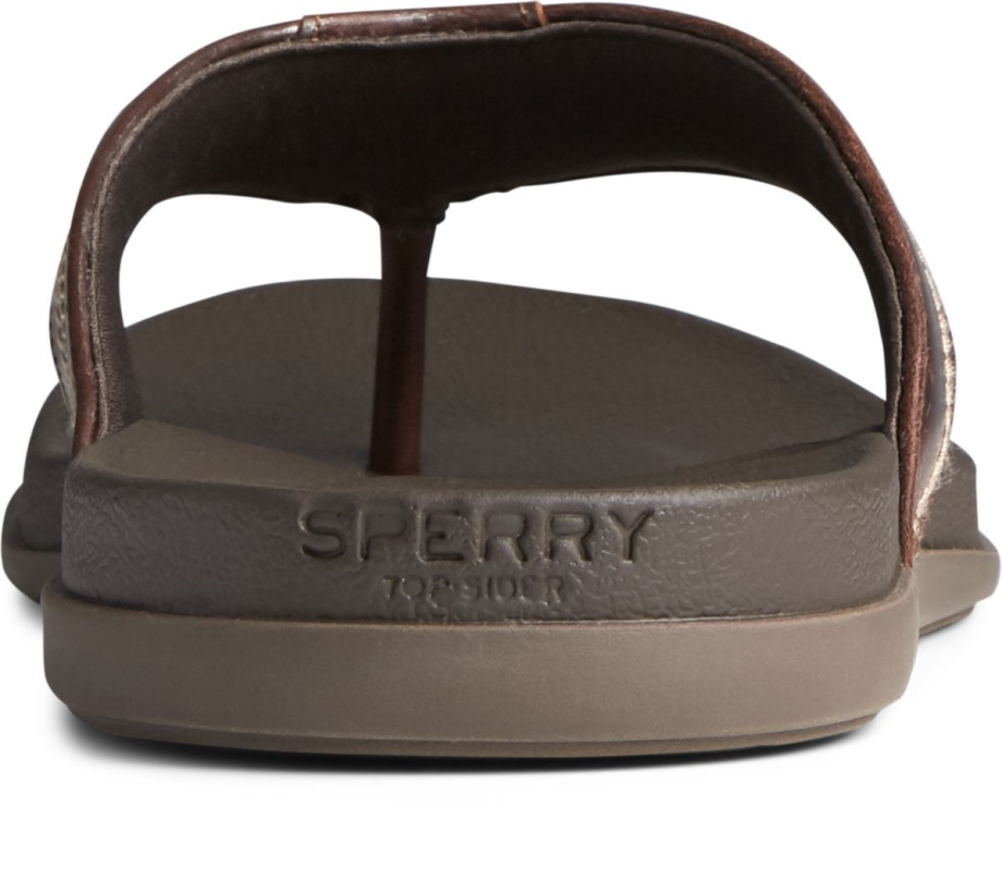 Plushwave Dock Parmak Arası Terlik Sperry Kahverengi