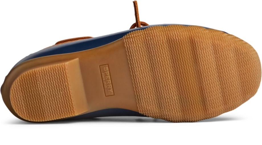 Tuzlu Su 1 Gözlü Deri ördek çizme Taba Lacivert Sperry