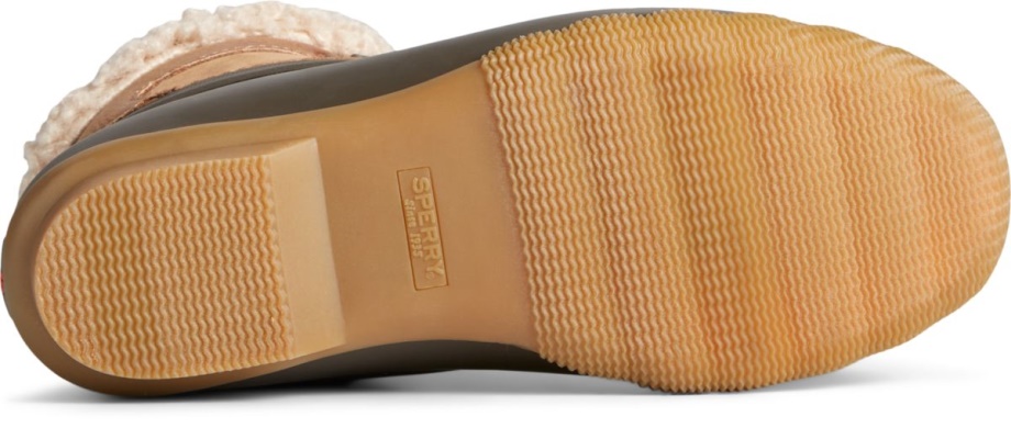 Tuzlu Su Alp Deri ördek çizme Sperry Tan